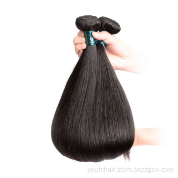Wholesale Raw Virgin Funmi Super Double Drawn Bone Straight Human Hair Extensions Closures Frontals, Cuticle Aligned Hair Bundle